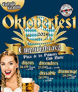 AUF DER SPEISEKARTE DES EMPURIABRAVA OKTOBERFESTES STEHEN BIER UND GUTE LAUNE